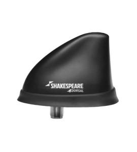 Antena VHF Shakespeare Marine Dorsal 25W 5912 Preta